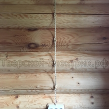Ретро проводка в деревянном доме
